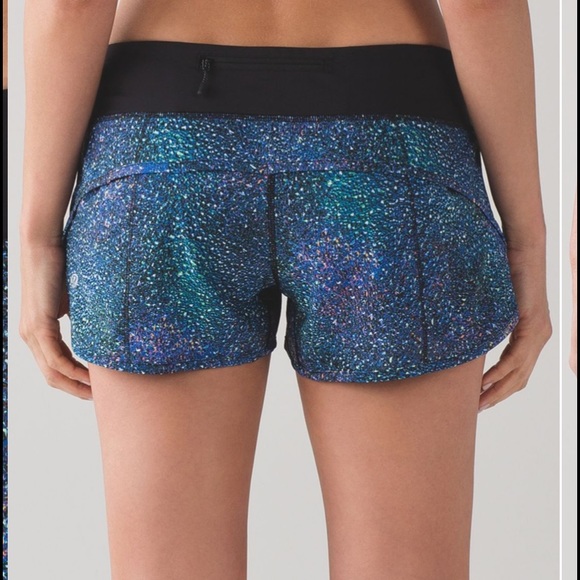 🔥Lululemon Speed Shorts-Strive Multi/Mermaid🔥 - Picture 4 of 16
